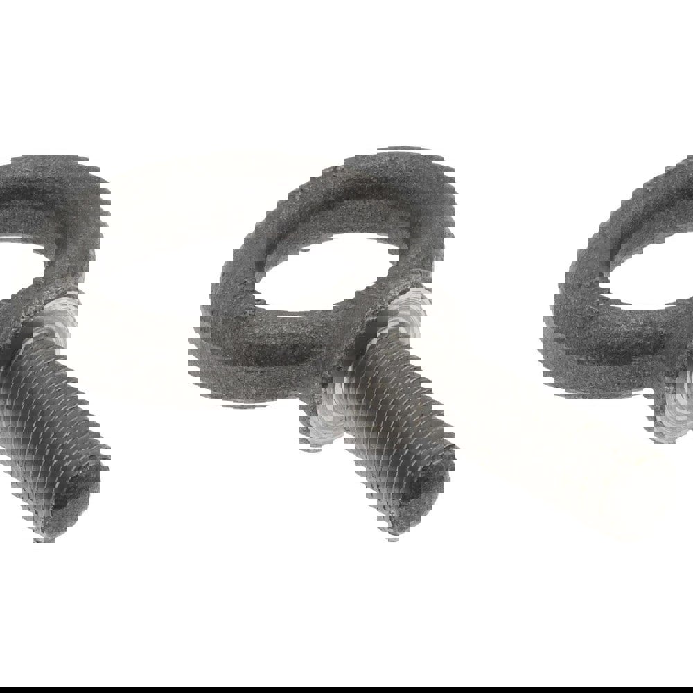 Fixed Lifting Eye Bolt: With Shoulder, 900 lb Capacity, 5/16-24 Thread, Grade 1030 Steel